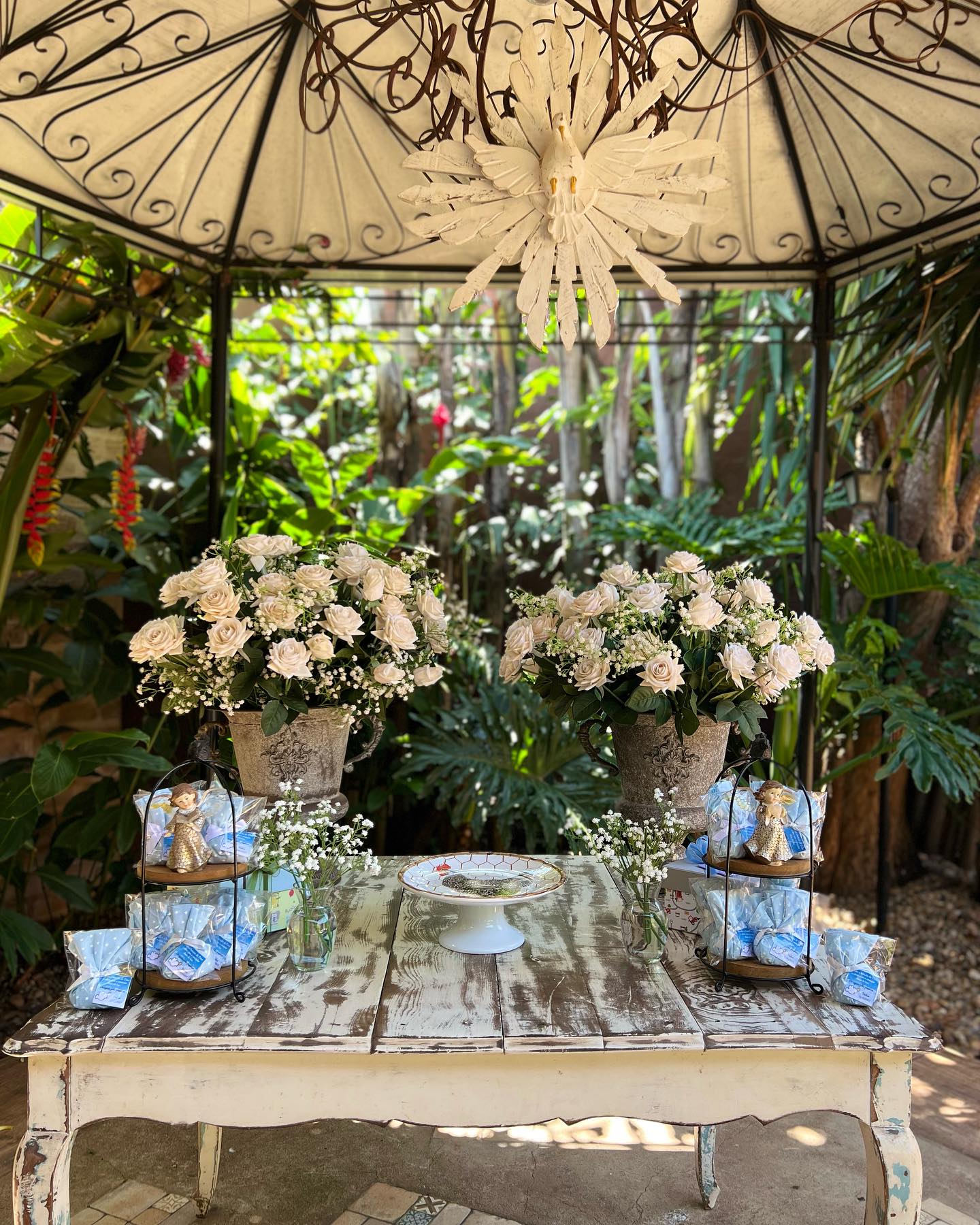 Mesa de doces para batizado
